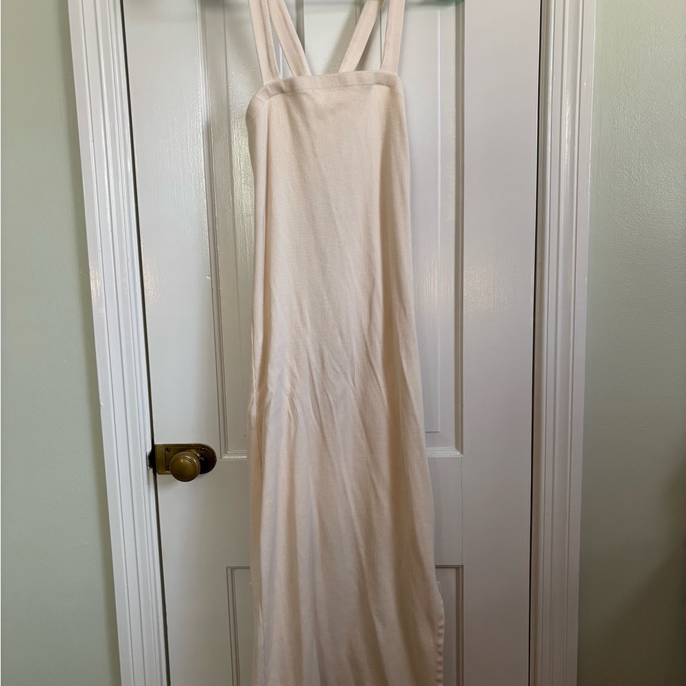 Elegant Cream Maxi Dress